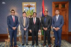 Fiji-Delegates-with-the-President-of-Mauritius